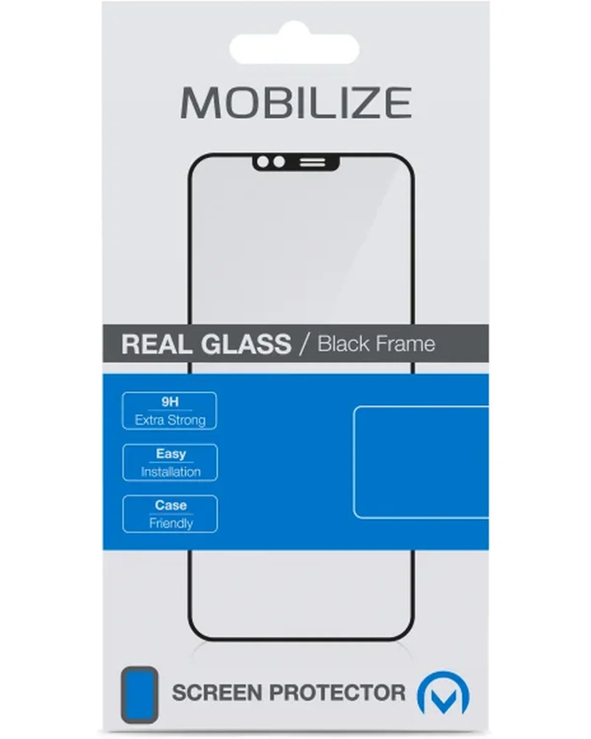 Mobilize Glass Screenprotector Black Frame Apple iPhone 15 Pro