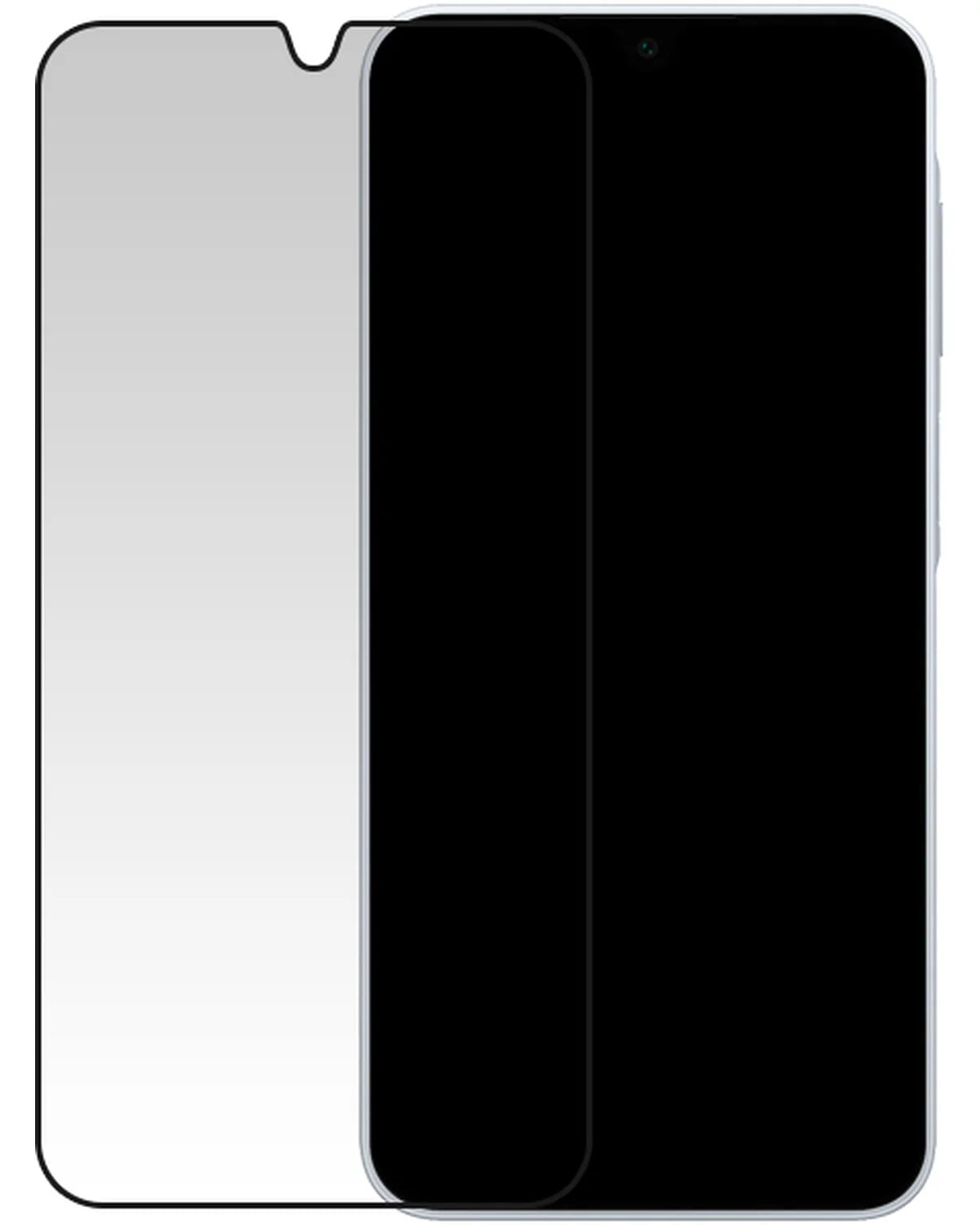 Mobilize Glass Screenprotector Black Frame Samsung Galaxy A16 / A17 / A26