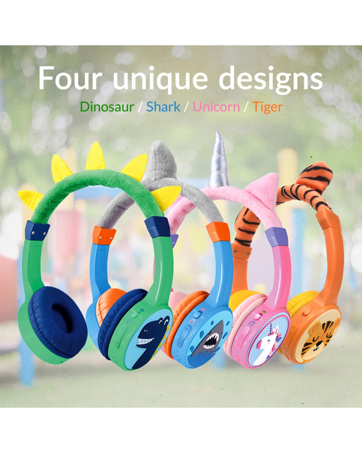 Mobilize Kinderkoptelefoon 85 dB – Shark | Draadloos & Bedraad