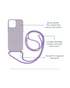 Mobilize Lanyard Gelly Case Telefoonhoesje Apple iPhone 15 Pro Paars
