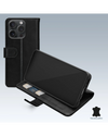 Mobilize Leather Wallet Case Telefoonhoesje Apple iPhone 15 Pro Zwart