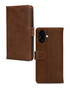 Mobilize Leather Wallet Case Telefoonhoesje Apple iPhone 16 Bruin