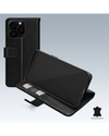 Mobilize Leather Wallet Case Telefoonhoesje Apple iPhone 16 Pro Max Zwart