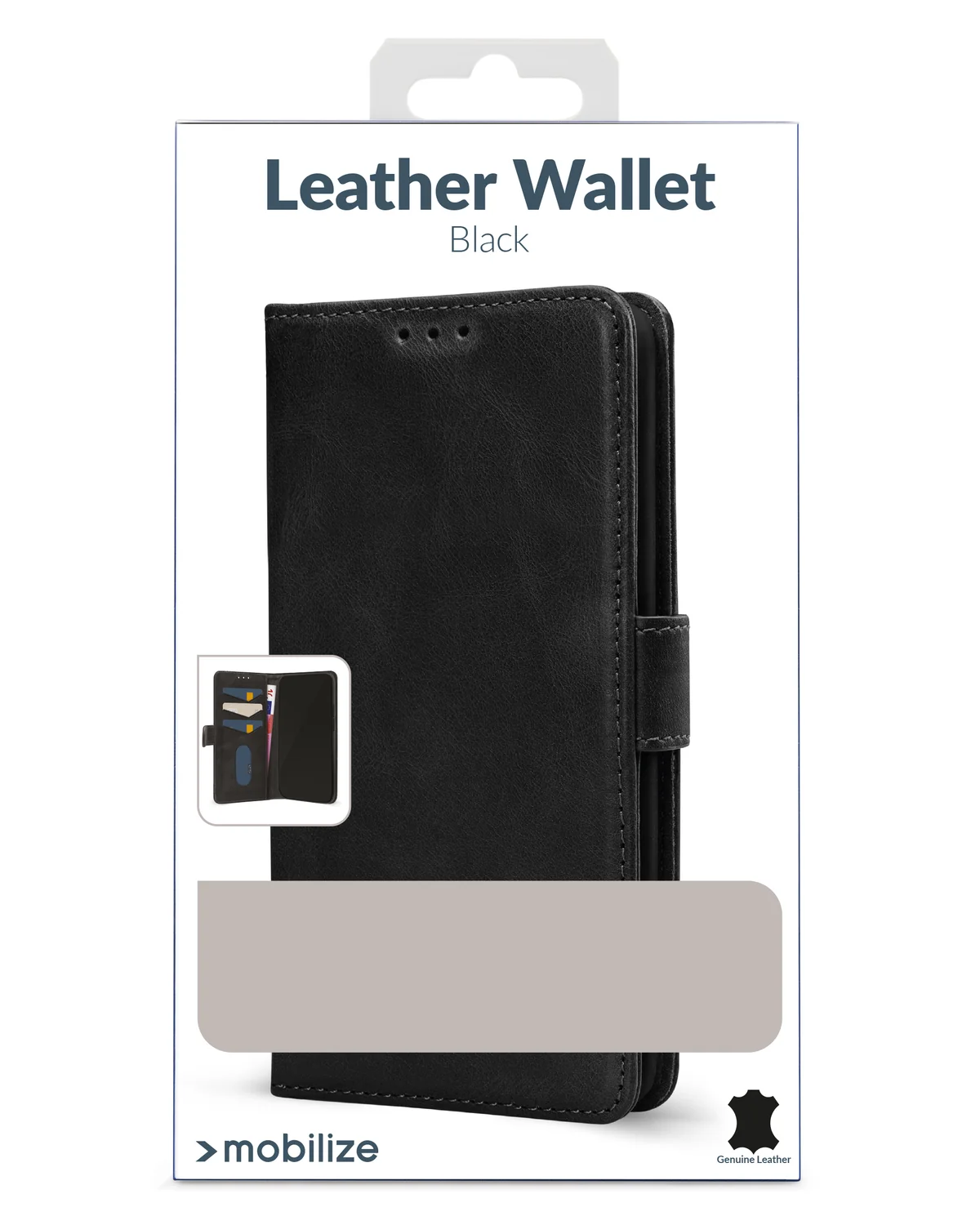 Mobilize Leather Wallet Case Telefoonhoesje Apple iPhone 16e Zwart