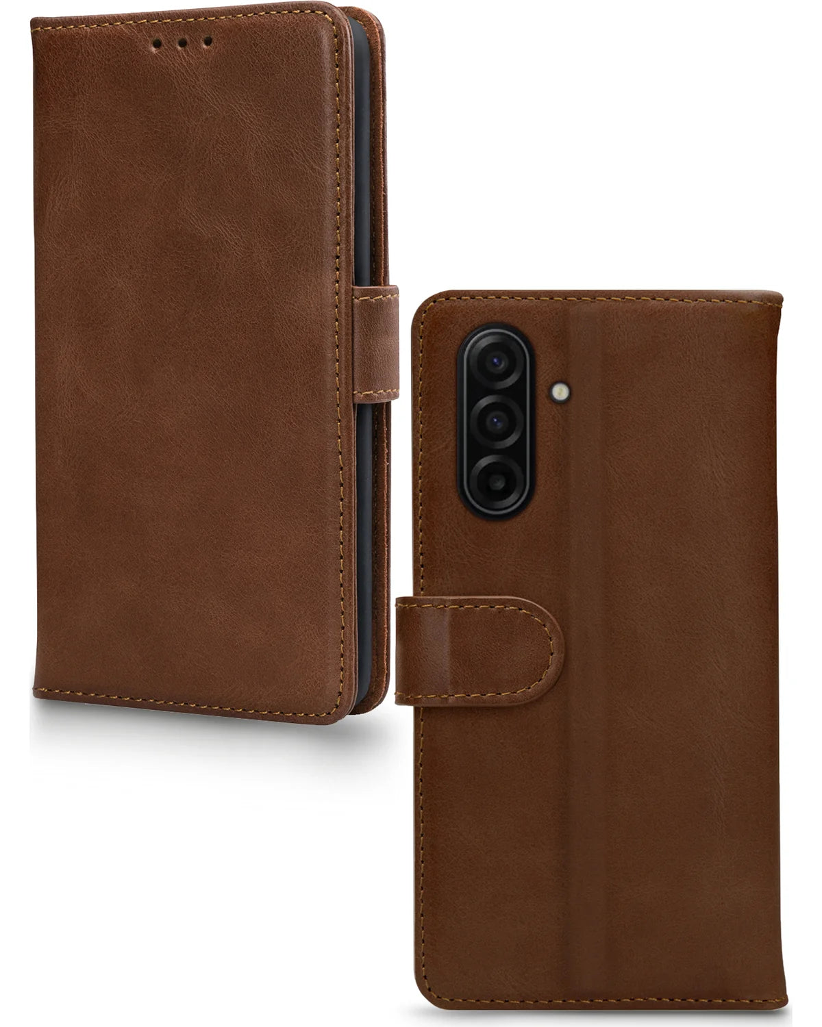Mobilize Leather Wallet Hoesje – Samsung Galaxy A17 4G/5G – Bruin