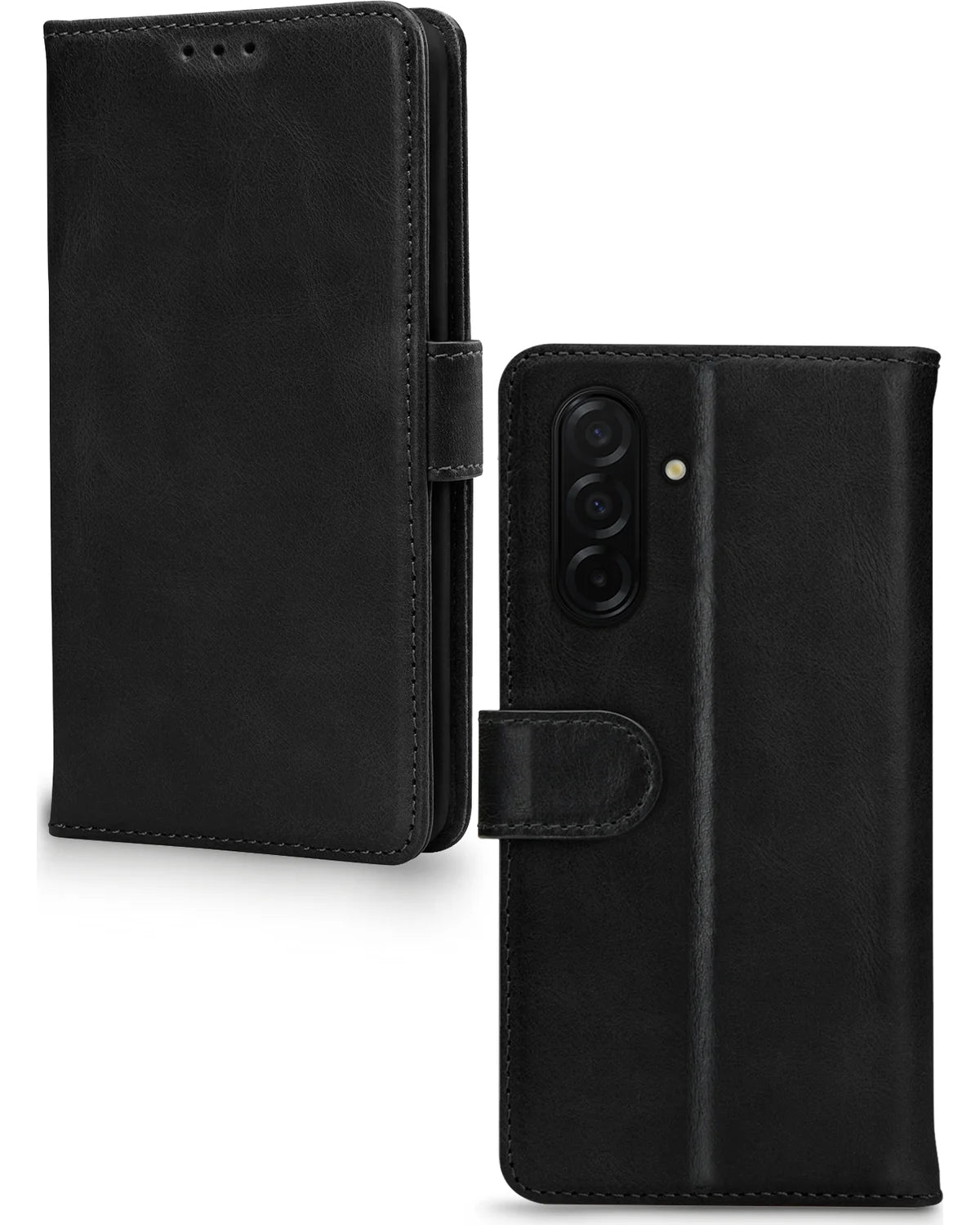 Mobilize Leather Wallet Hoesje – Samsung Galaxy A26 5G – Zwart