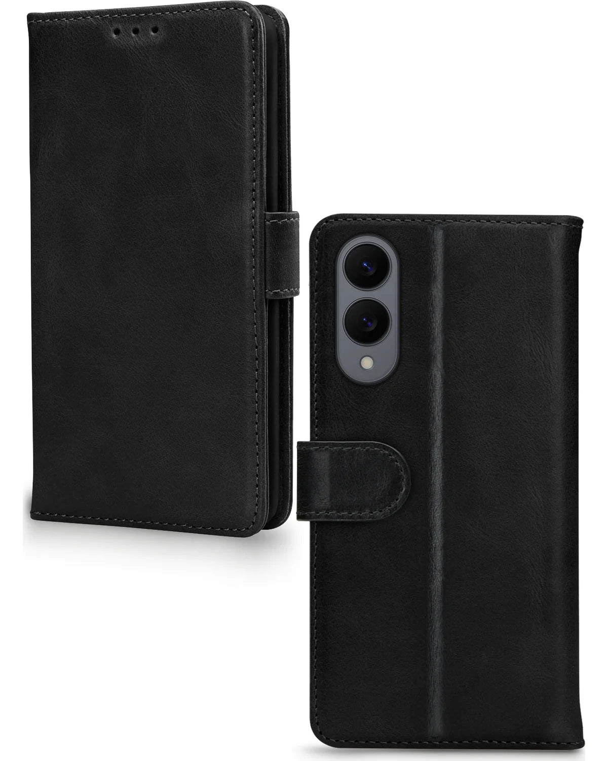 Mobilize Leather Wallet Hoesje – Samsung Galaxy S25 Edge 5G – Zwart