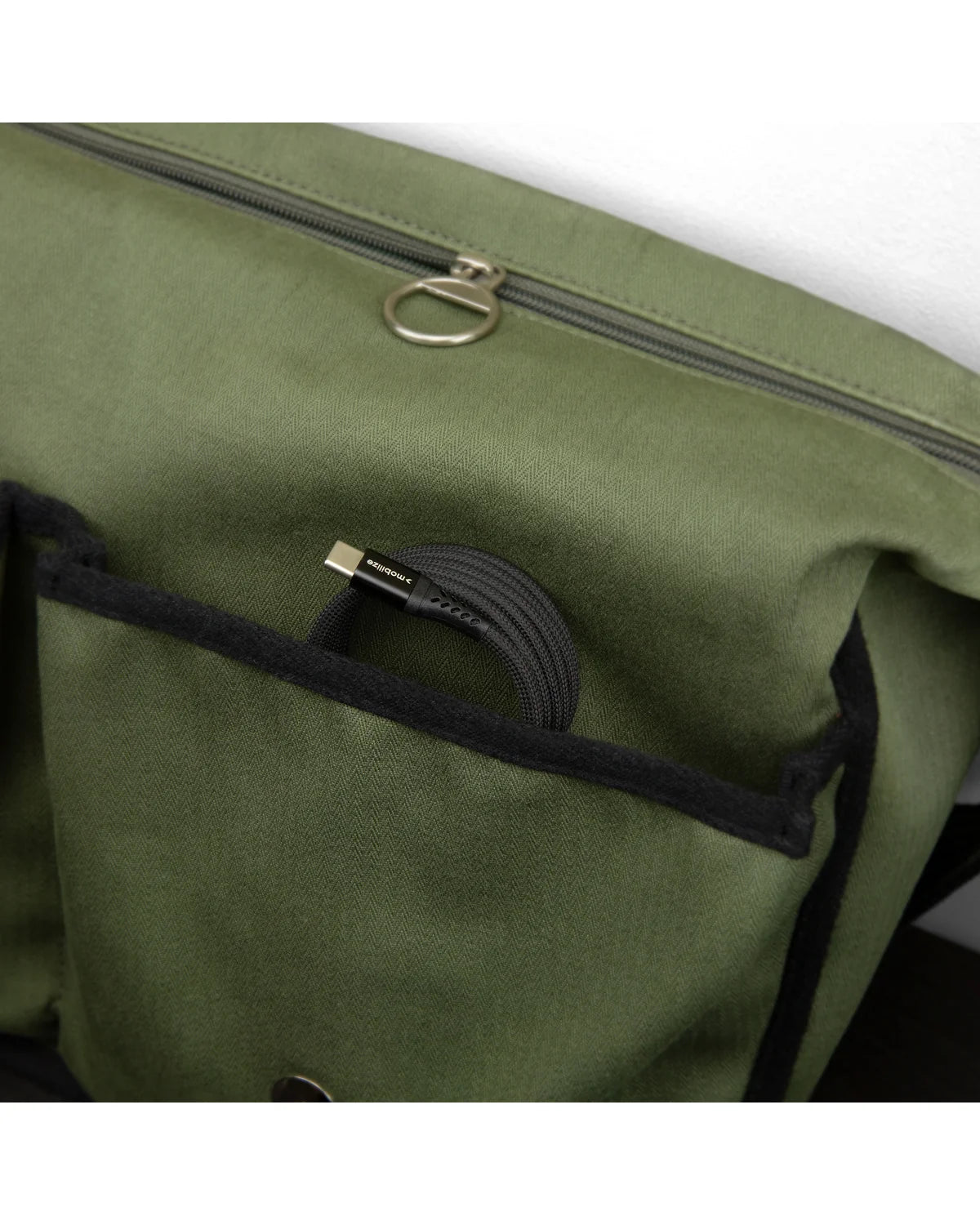 Mobilize Magnetische Nylon Kabel USB-C naar USB-C – 2m – 100W – Zwart