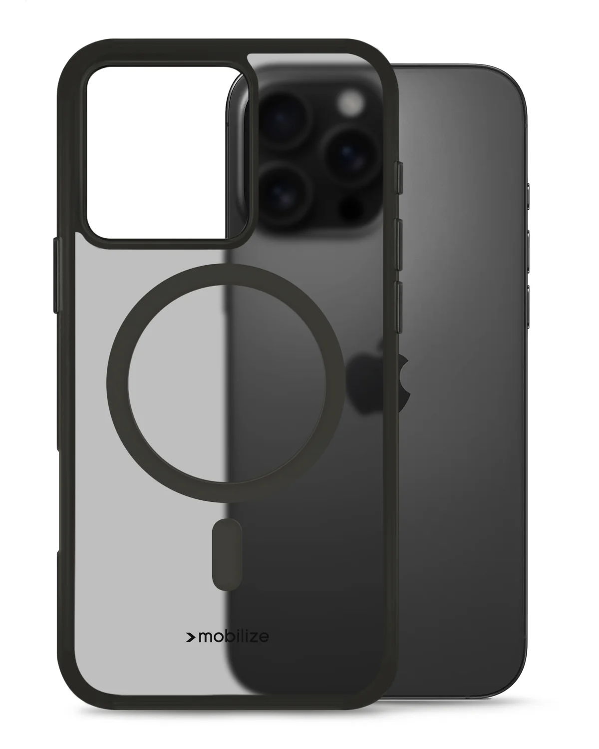 Mobilize Magsafe Compatibel Hybride Pro Case Telefoonhoesje Apple iPhone 16 Pro MaxZwart