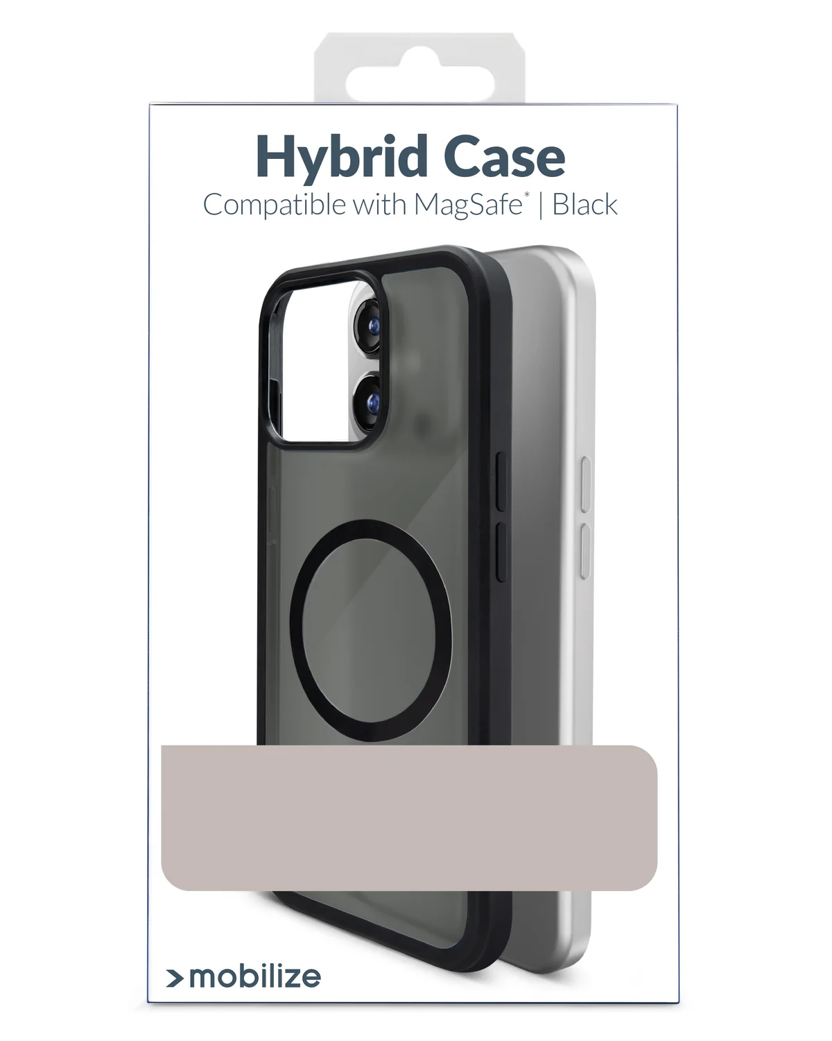 Mobilize Magsafe Compatibel Hybride Pro Case Telefoonhoesje Apple iPhone 16 Pro Zwart