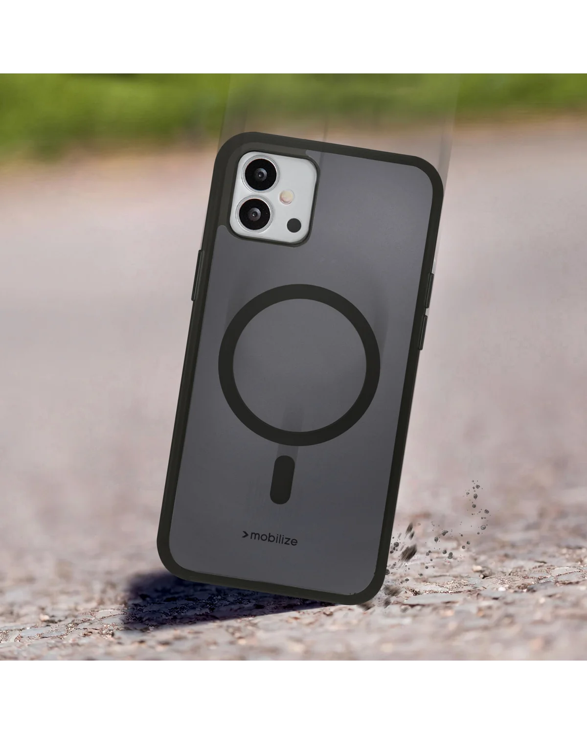 Mobilize Magsafe Compatibel Hybride Pro Case Telefoonhoesje Apple iPhone 16 Zwart