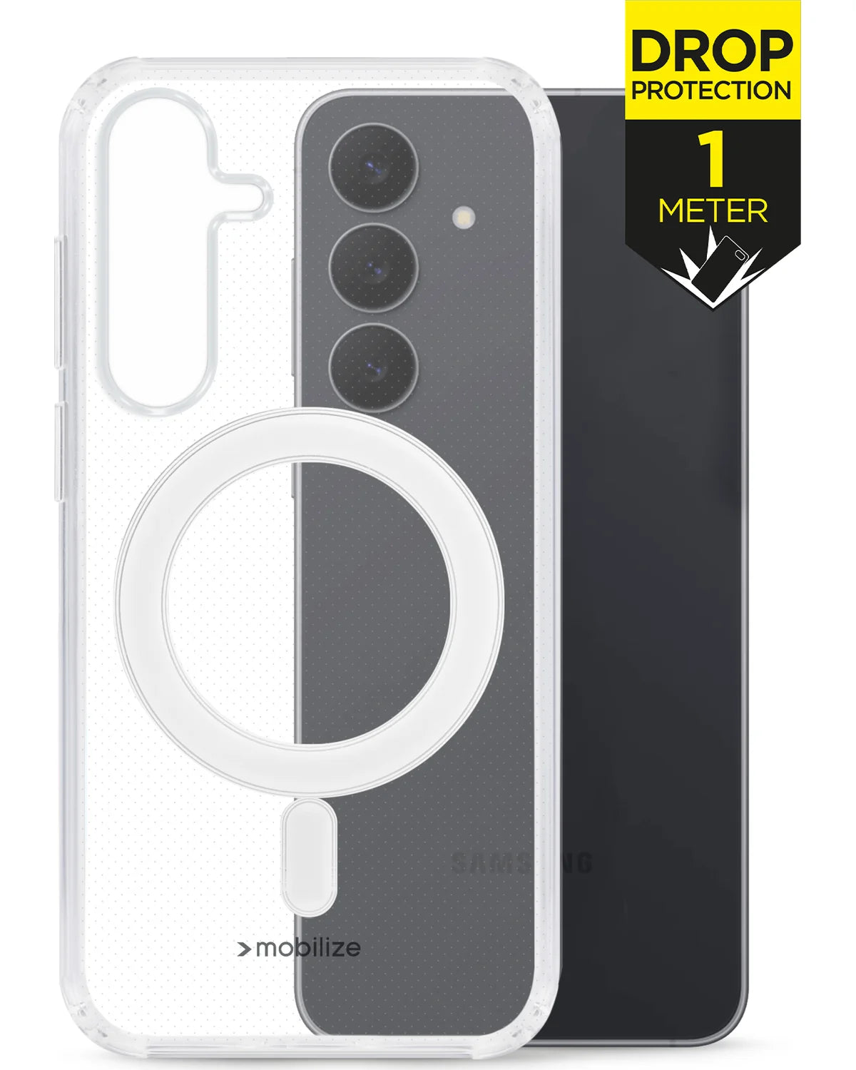 Mobilize MagSafe Compatibel Naked Protection Hoesje – Samsung Galaxy S25 Fe – Transparant