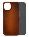 Mobilize Magsafe Compatibel Premium Leather Case Telefoonhoesje Apple iPhone 15 Burned Cognac
