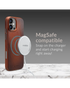 Mobilize Magsafe Compatibel Premium Leather Case telefoonhoesje Apple iPhone 16 Burned Cognac