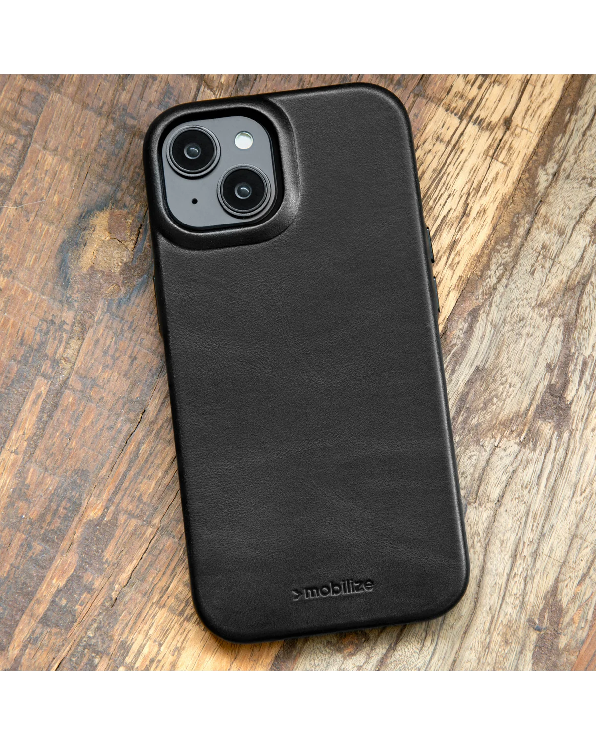 Mobilize Magsafe Compatibel Premium Leather Case telefoonhoesje Apple iPhone 16 Plus Zwart