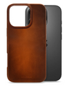 Mobilize Magsafe Compatibel Premium Leather Case telefoonhoesje Apple iPhone 16 Pro Burned Cognac