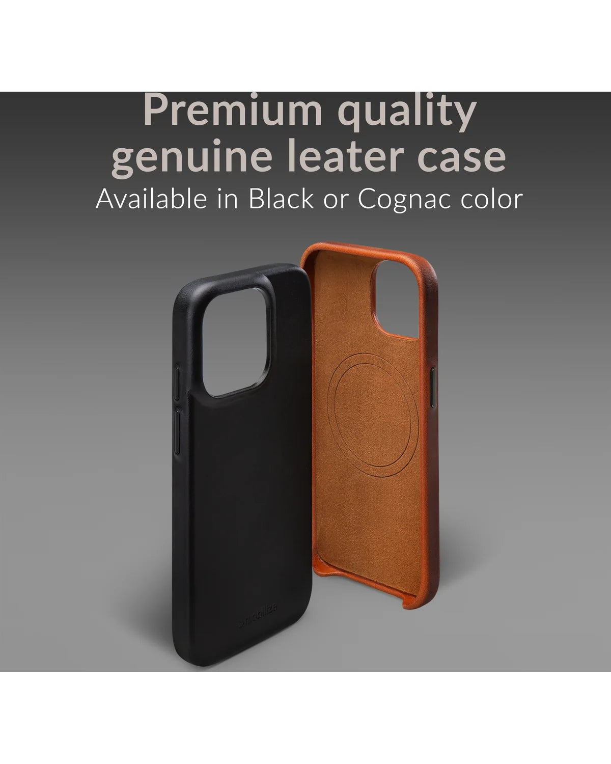 Mobilize MagSafe Compatibel Premium Leather Hoesje (Case) – Apple iPhone 17 Pro Max – Burned Cognac