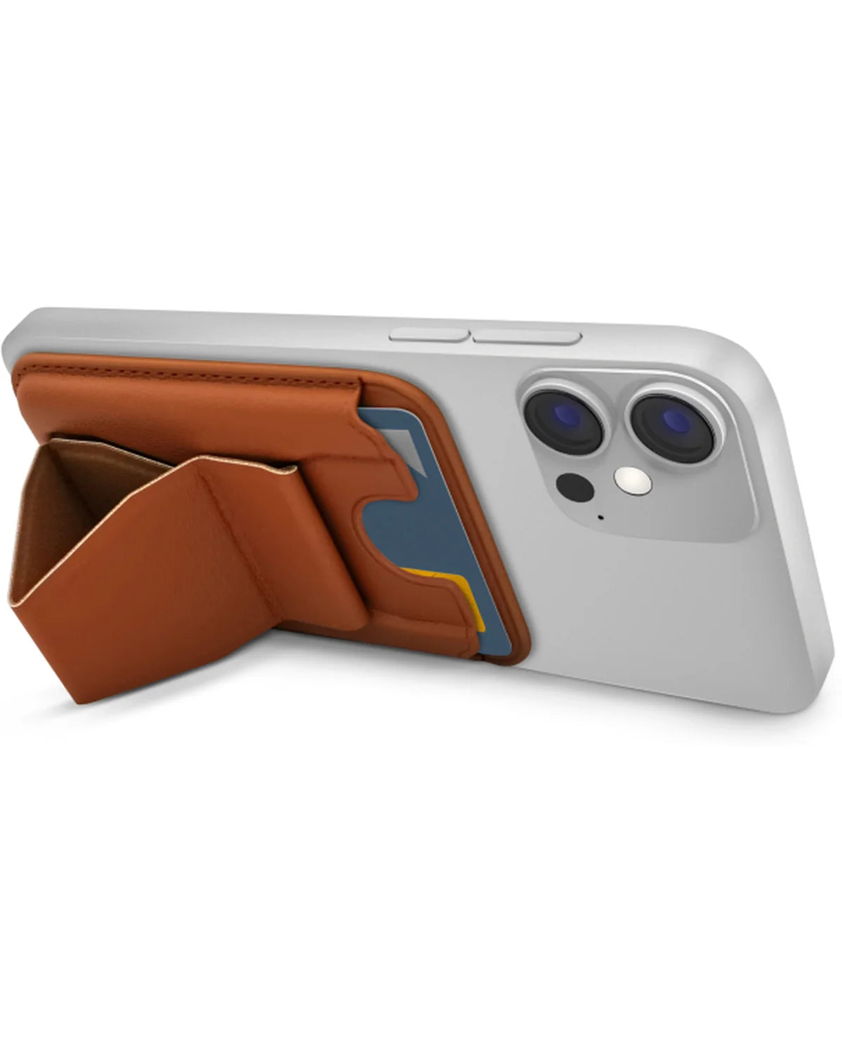 Mobilize MagSafe-compatibele magnetische kaarthouder – Bruin