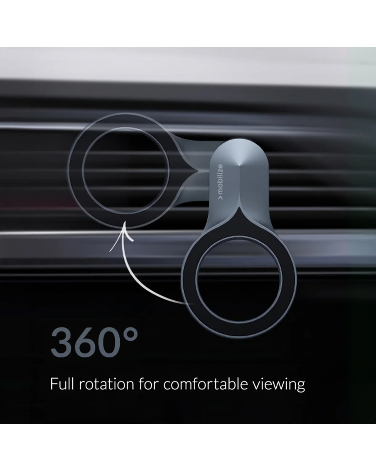 Mobilize MagSafe Telefoonhouder voor Ventilatierooster – Zwart