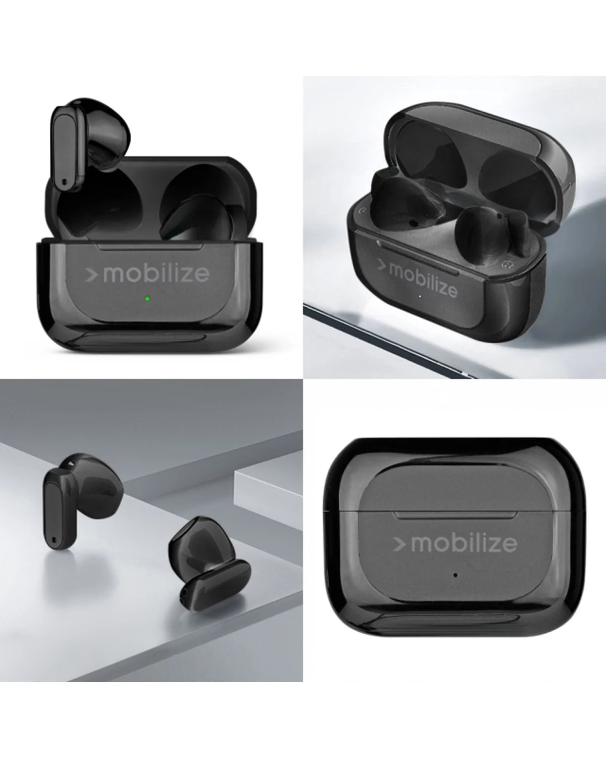 Mobilize Mini Bluetooth TWS Draadloze Oordopjes – Zwart