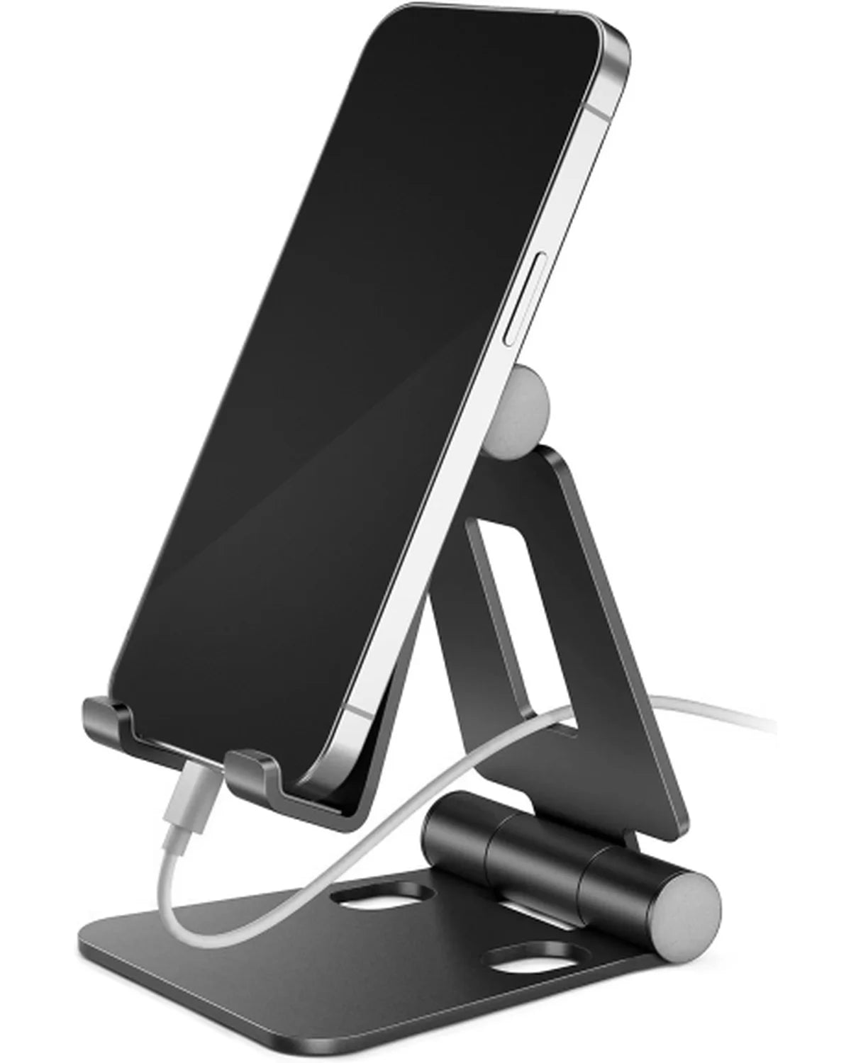 Mobilize Opvouwbare Aluminium Telefoonhouder – Zwart