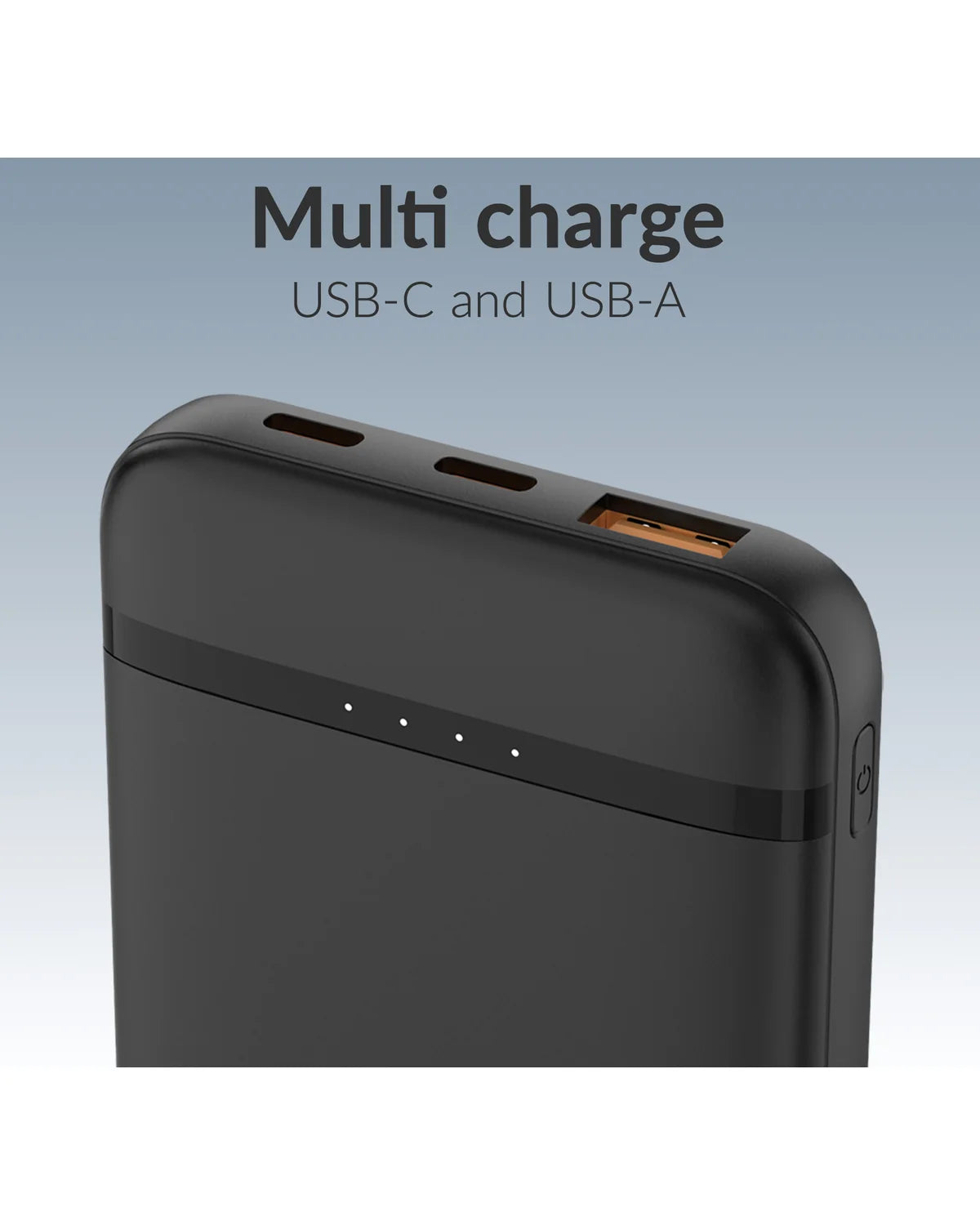 Mobilize Powerbank 10000mAh – 20W PD Snelladen – Zwart