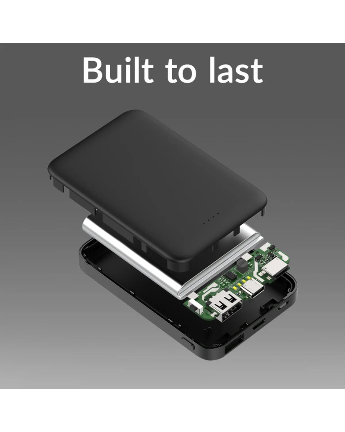 Mobilize Powerbank 5000mAh – 15W – Zwart