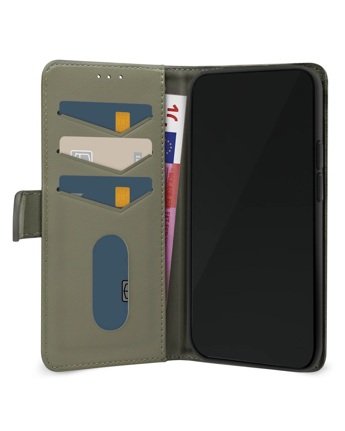 Mobilize Premium Gelly Wallet Book Case Telefoonhoesje Apple iPhone 15 Plus Groen