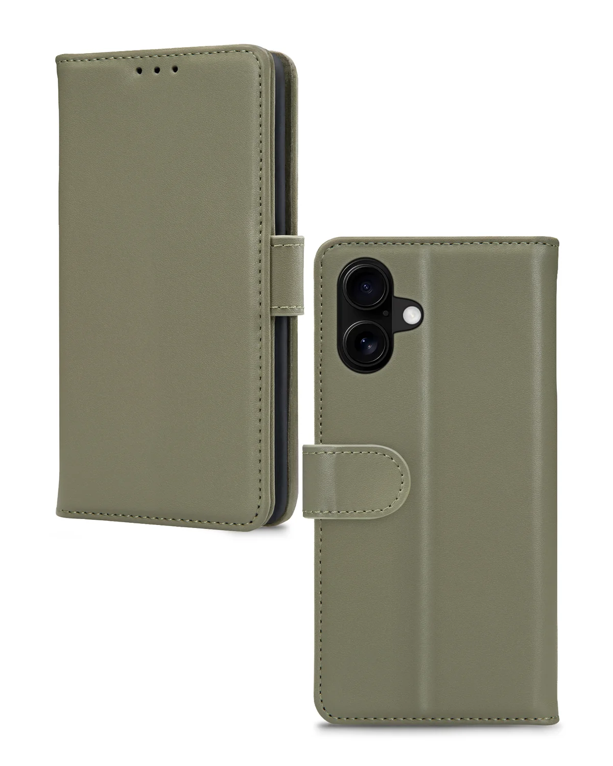 Mobilize Premium Gelly Wallet Book Case Telefoonhoesje Apple iPhone 16 Plus Groen