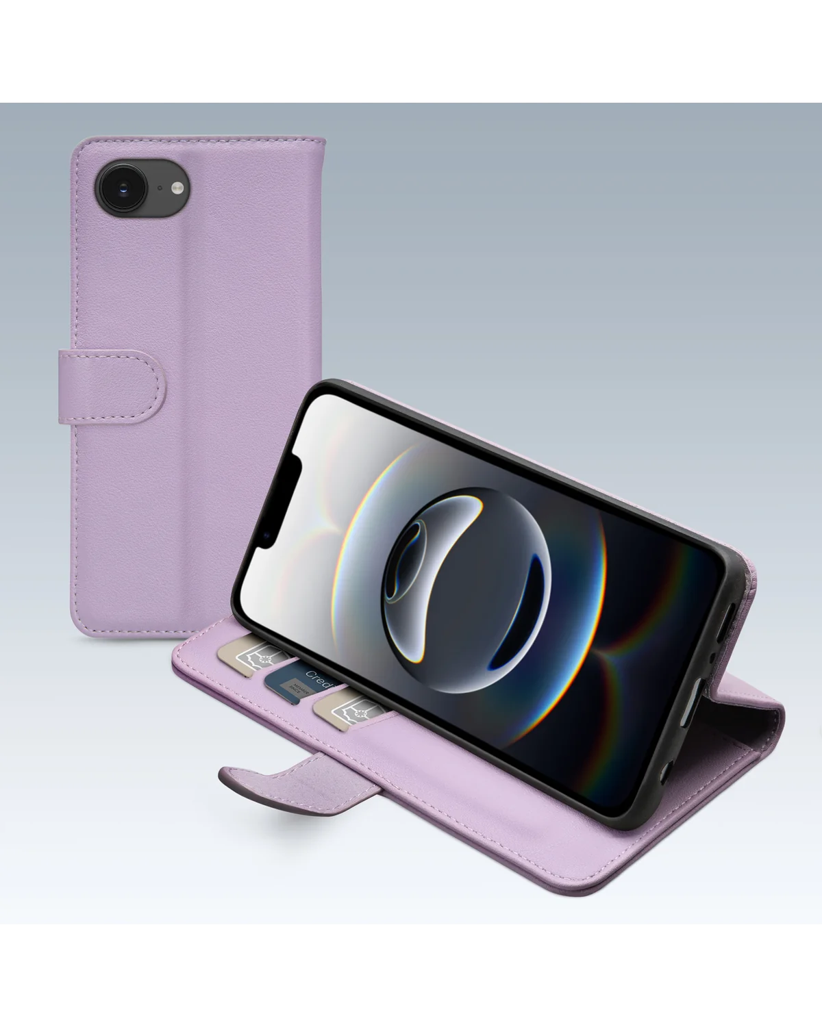 Mobilize Premium Gelly Wallet Book Case Telefoonhoesje Apple iPhone 16e Paars