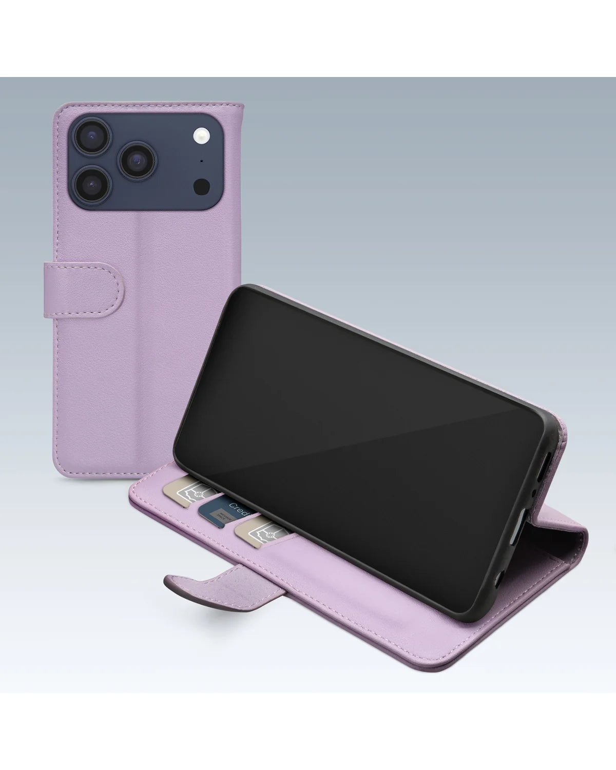 Mobilize Premium Gelly Wallet Book Hoesje (Case) – Apple iPhone 17 Pro Max – Paars