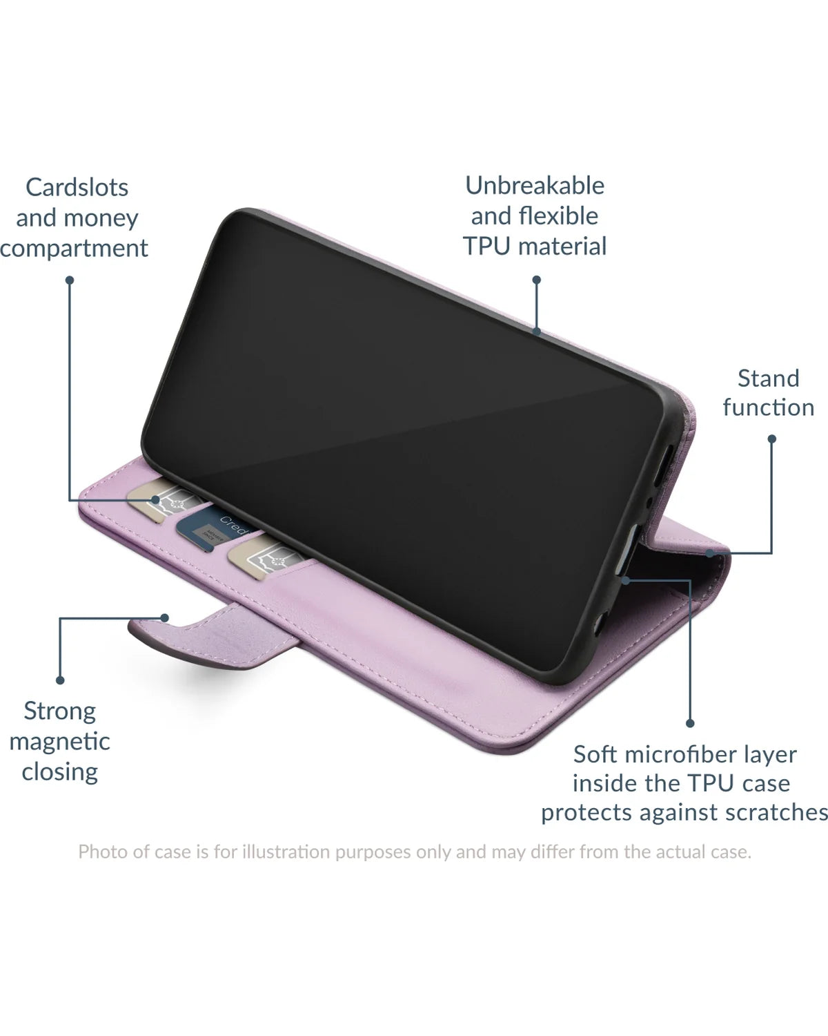 Mobilize Premium Gelly Wallet Book Hoesje (Case) – Apple iPhone 17 Pro Max – Paars