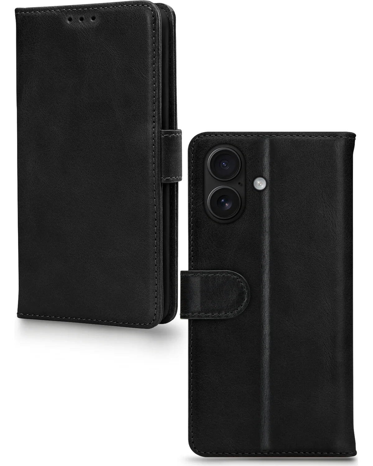 Mobilize Premium Gelly Wallet Book Hoesje (Case) – Apple iPhone 17 – Zwart