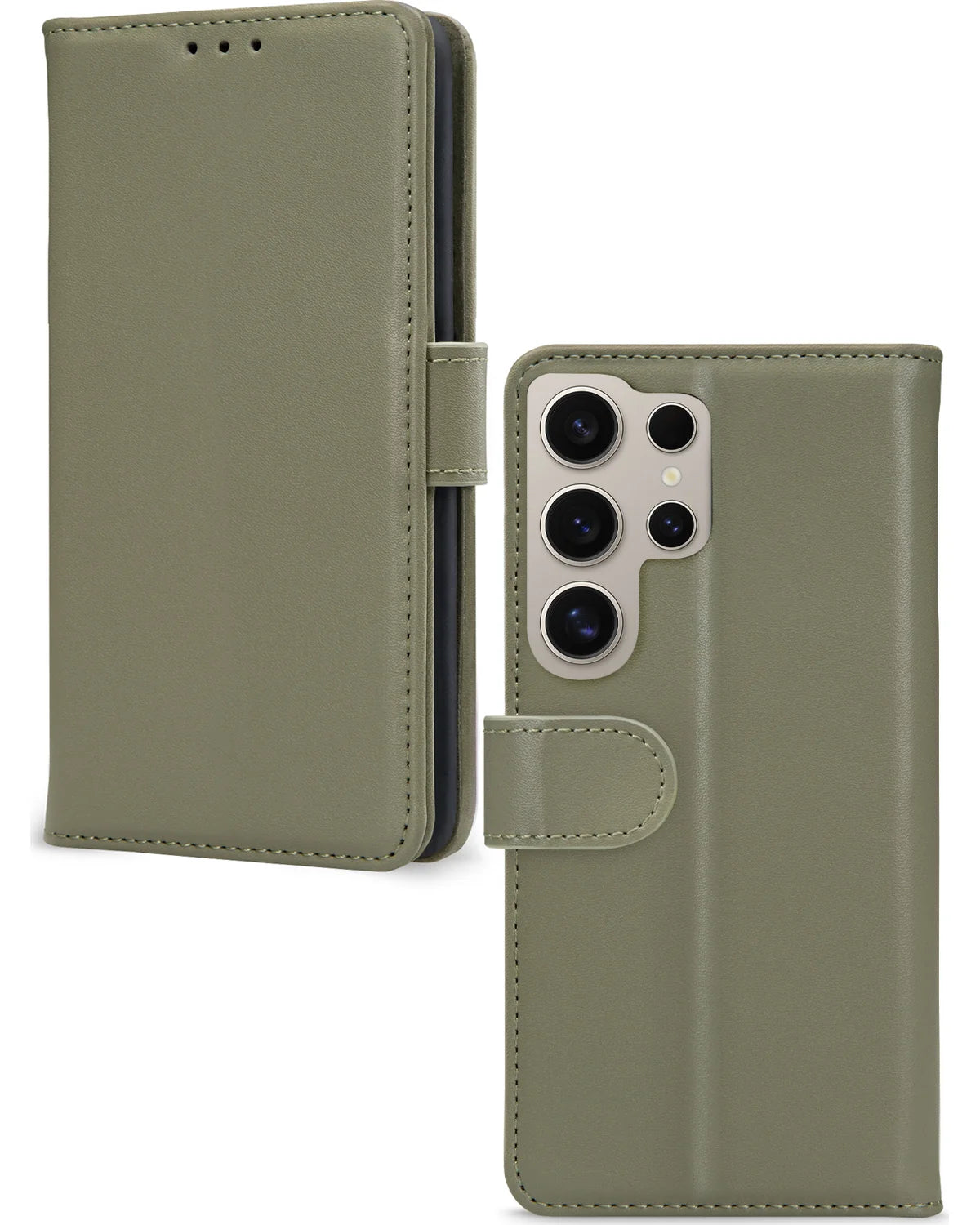 Mobilize Premium Gelly Wallet Book Hoesje – Samsung Galaxy S24 Ultra 5G – Groen