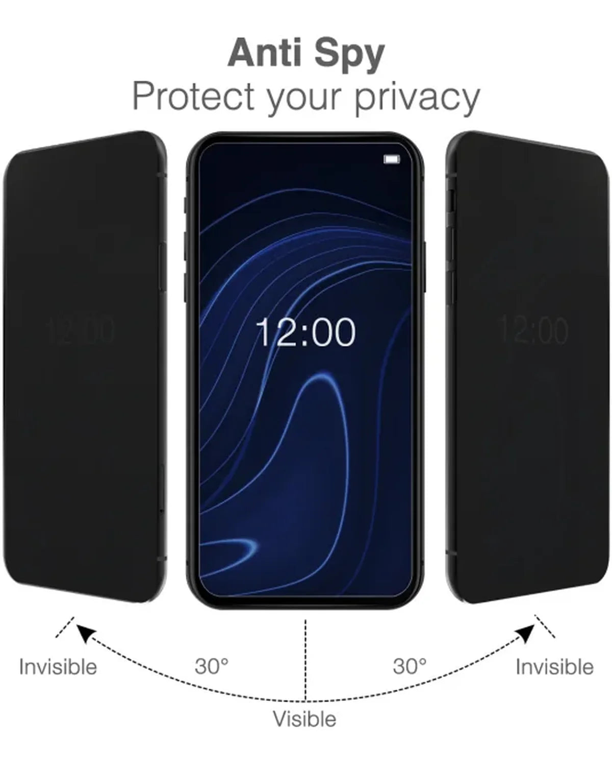 Mobilize Privacy Glass Screenprotector Black Frame Apple iPhone 15 Plus / 16 Plus