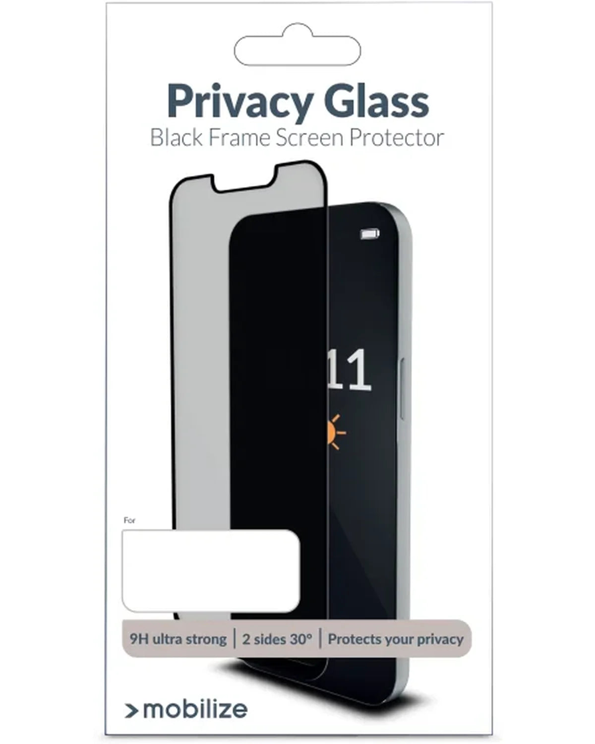 Mobilize Privacy Glass Screenprotector Black Frame Apple iPhone 16 Pro Max