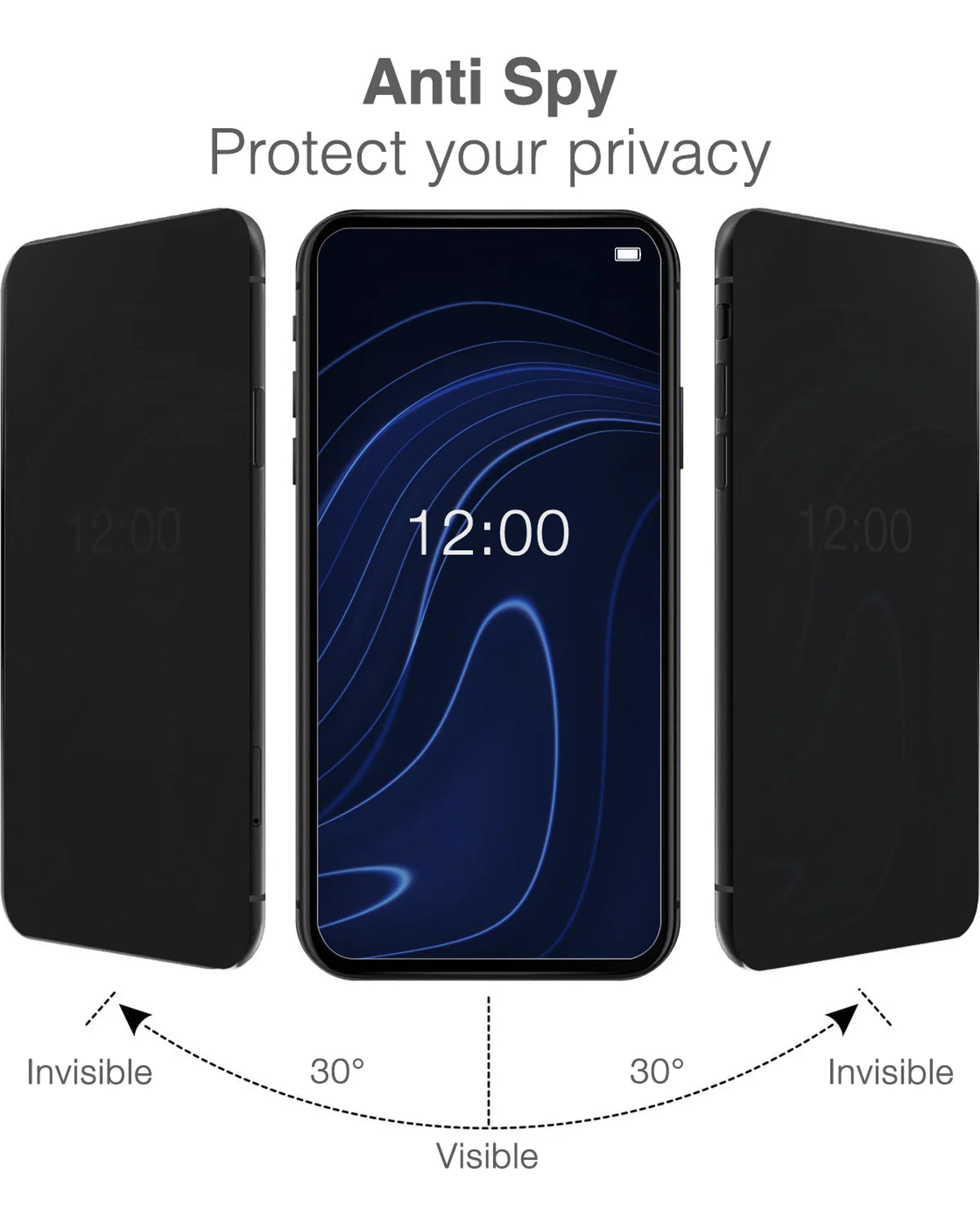 Mobilize Privacy Glass Screenprotector – Zwart Frame – Apple iPhone Air