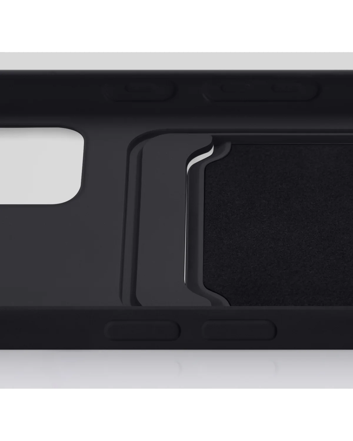 Mobilize Rubber Gelly Card Case Telefoonhoesje Apple iPhone 15 Plus Mat Zwart