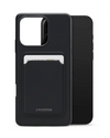 Mobilize Rubber Gelly Card Case Telefoonhoesje Apple iPhone 16 Pro Max Mat Zwart