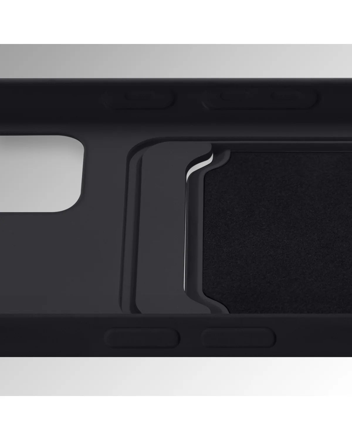 Mobilize Rubber Gelly Card Hoesje (Case) – Apple iPhone 17 Pro Max – Mat Zwart