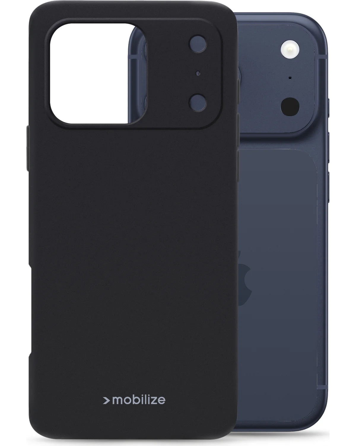 Mobilize Rubber Gelly Hoesje (Case) – Apple iPhone 17 Pro Max – Mat Zwart