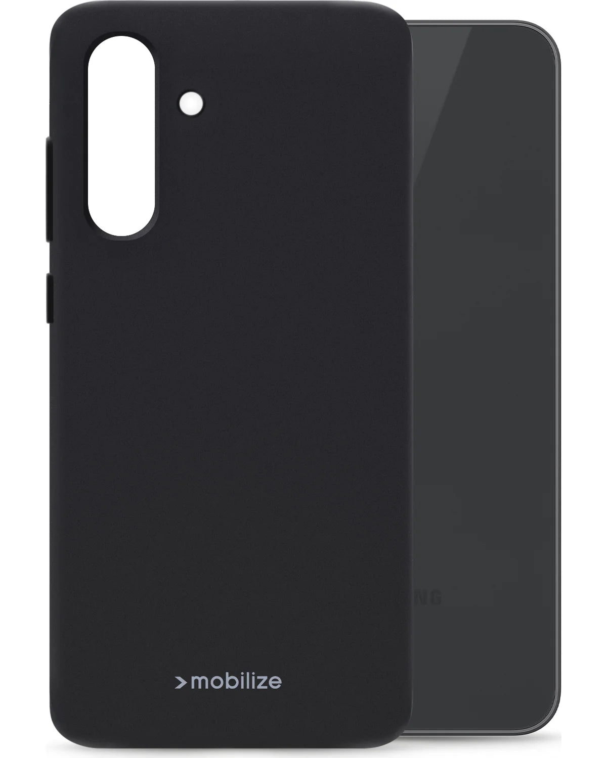 Mobilize Rubber Gelly Hoesje – Samsung Galaxy A36 5G & Galaxy A56 5G – Mat Zwart