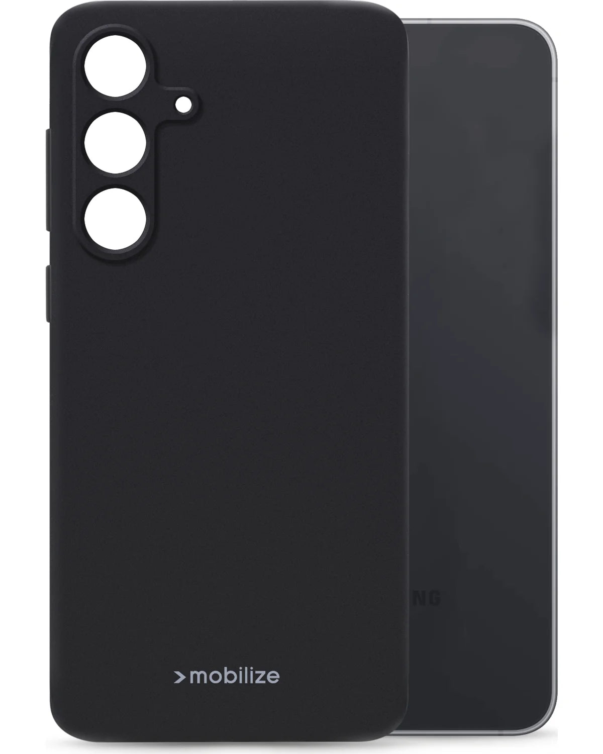 Mobilize Rubber Gelly Hoesje – Samsung Galaxy S25 Fe – Mat Zwart