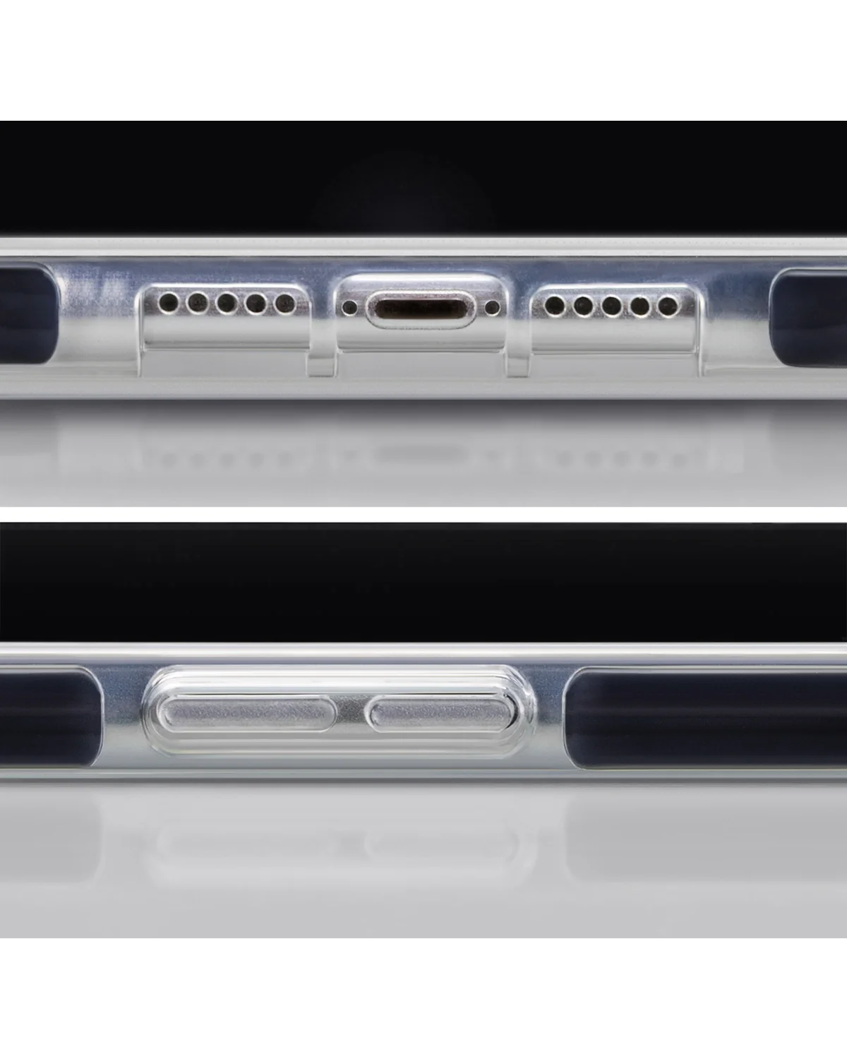 Mobilize Shatterproof Case Telefoonhoesje Apple iPhone 15 Plus Transparant Zwart