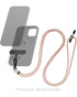 Mobilize Smartphone Nylon Lanyard Telefoonkoord – Roze