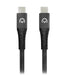 Mobilize Sterk Nylon USB-C naar USB-C Kabel 1m – 100W – Zwart