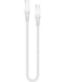 Mobilize Sterk Nylon USB-C naar USB-C Kabel 20cm – 100W – Wit