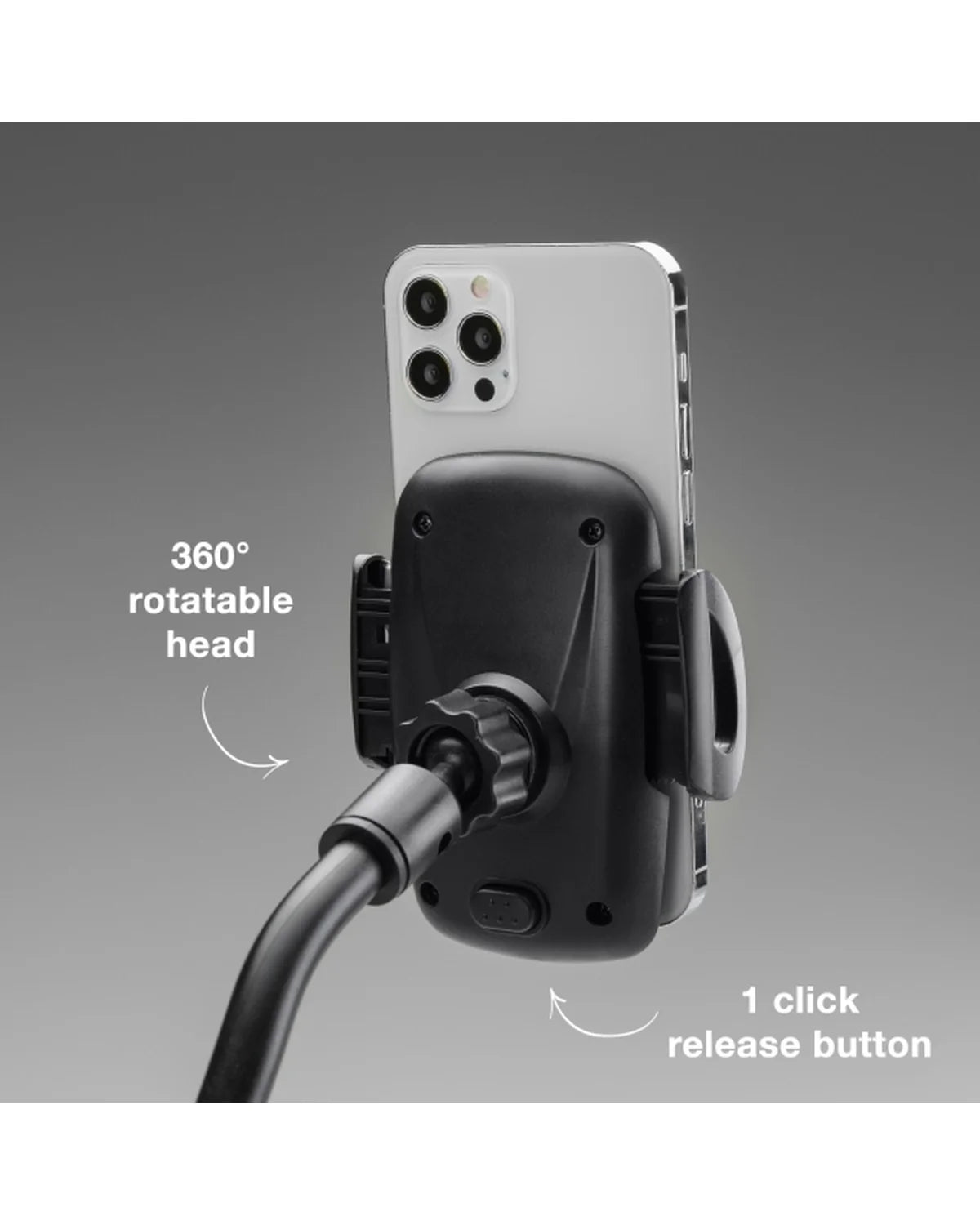 Mobilize Universele Telefoonhouder met Zwanenhals – Zwart