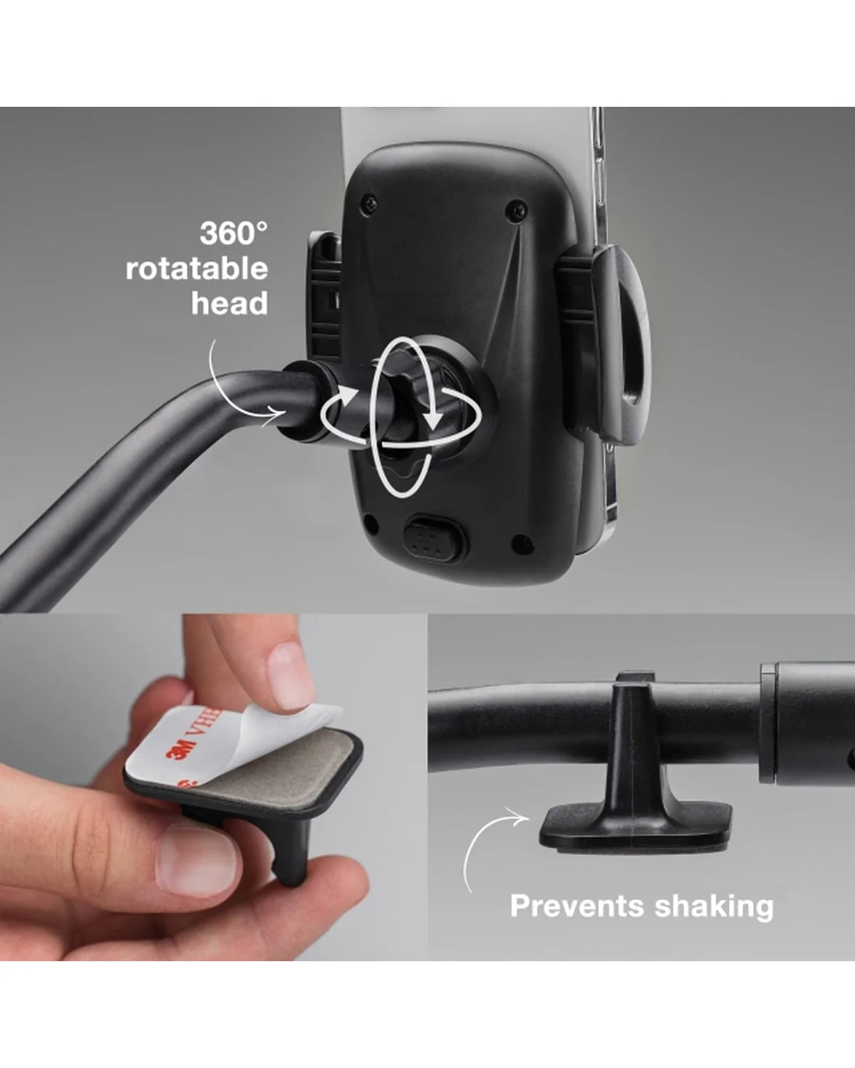 Mobilize Universele Telefoonhouder met Zwanenhals – Zwart