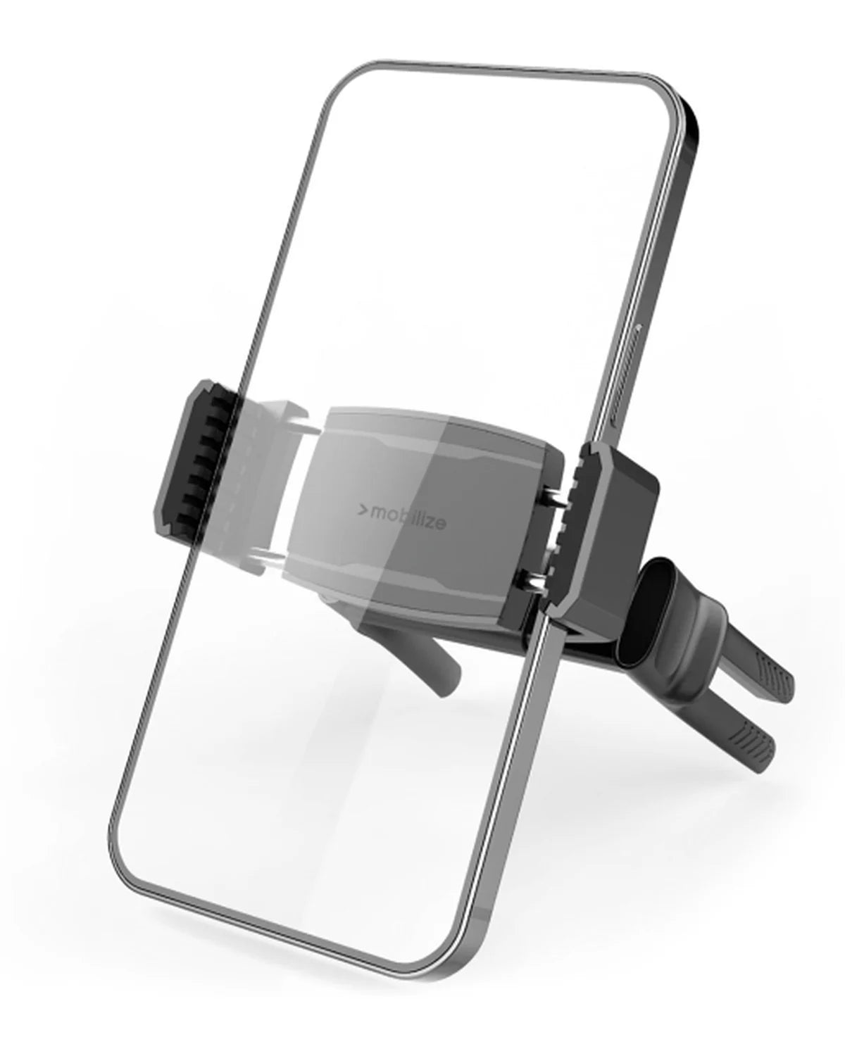 Mobilize Universele Telefoonhouder voor Ronde Luchtroosters – Zwart